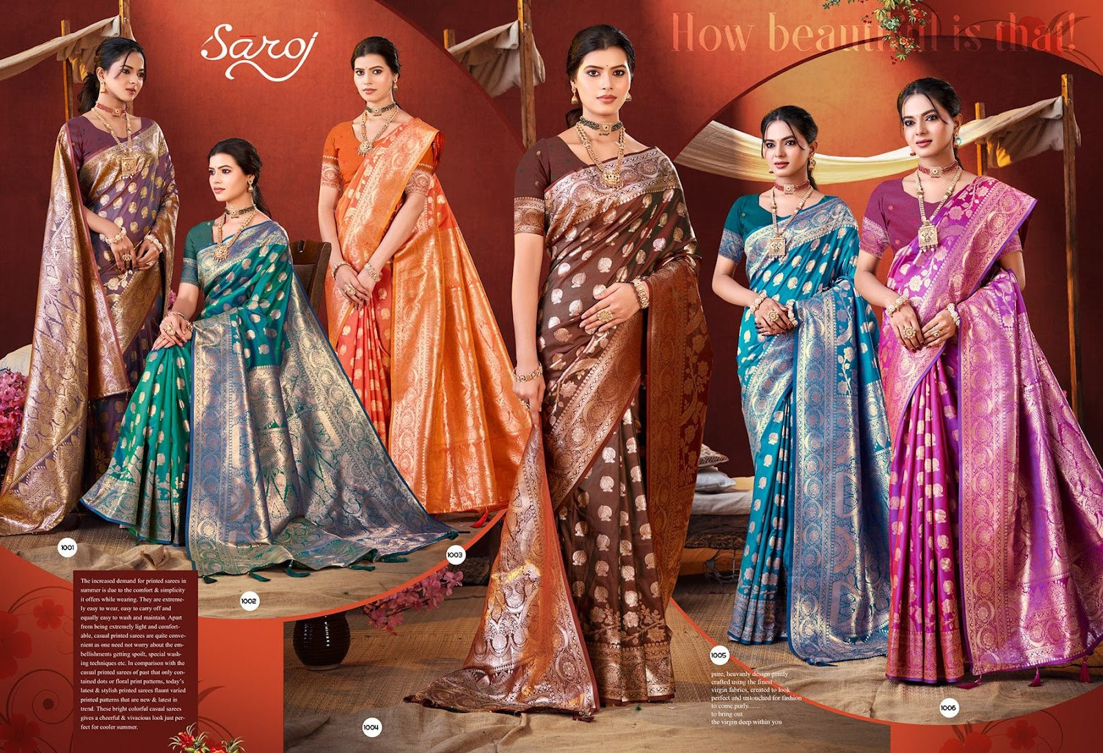 Ishwari Silk Vol 6 Saroj Sarees Supplier India