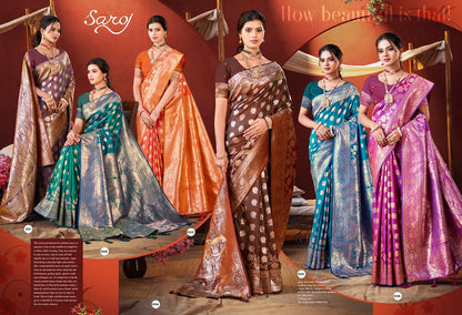 Ishwari Silk Vol 6 Saroj Sarees Supplier India