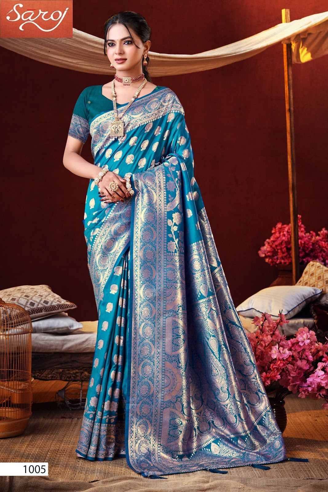 Ishwari Silk Vol 6 Saroj Sarees Supplier India