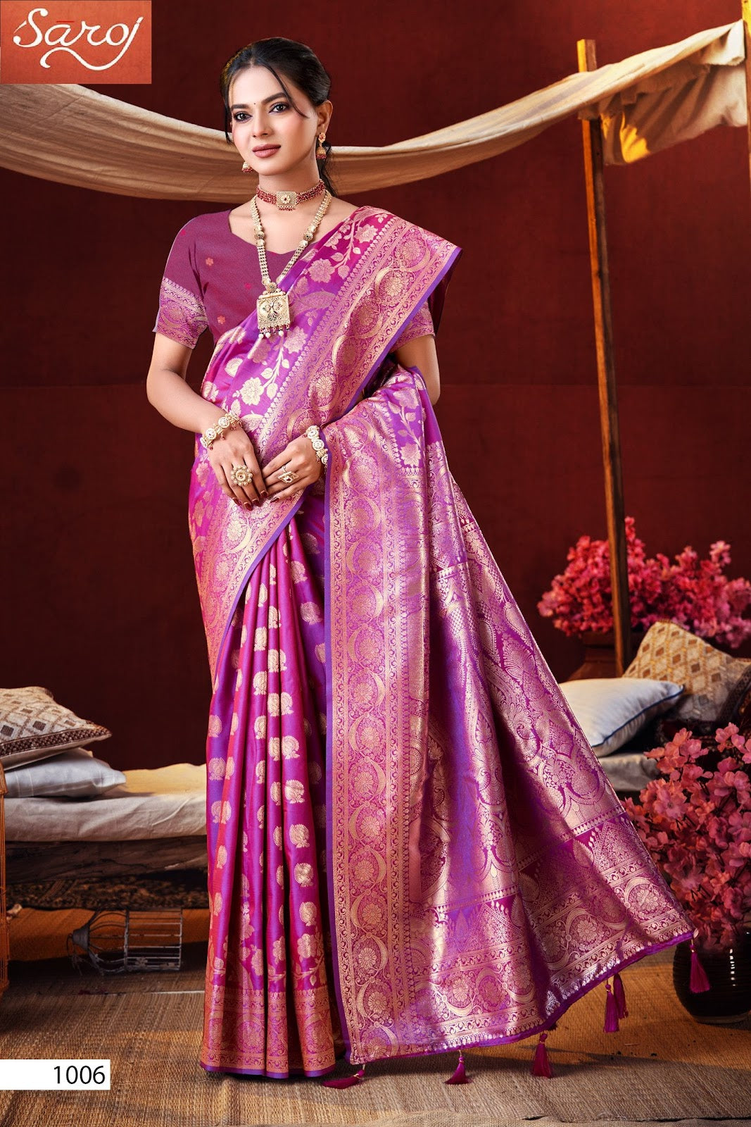 Ishwari Silk Vol 6 Saroj Sarees Supplier India
