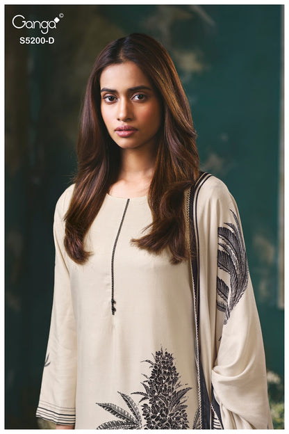 Ishyra S5200 Ganga Wool Pashmina Suits Supplier India