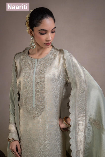 Iskeerat 2820 Naariti Silk Jacquard Pant Style Suits Manufacturer Gujarat