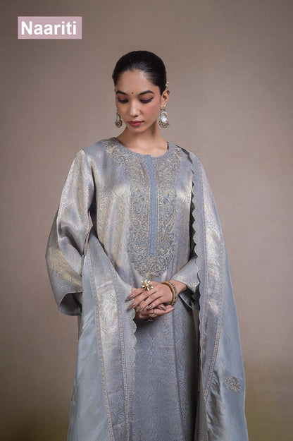 Iskeerat 2820 Naariti Silk Jacquard Pant Style Suits Manufacturer Gujarat