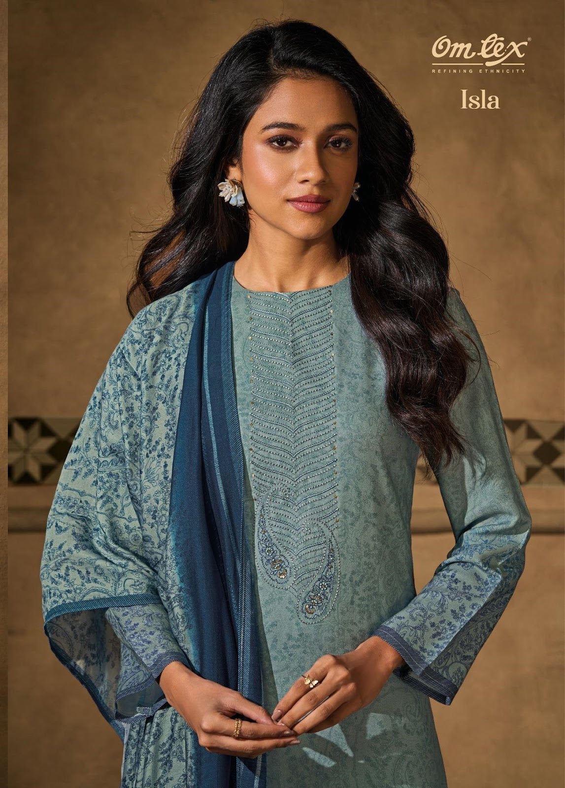 Isla Omtex Pashmina Suits Wholesale Price