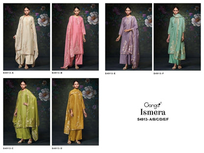 Ismera 4913 Ganga Cotton Plazzo Style Suits Wholesale