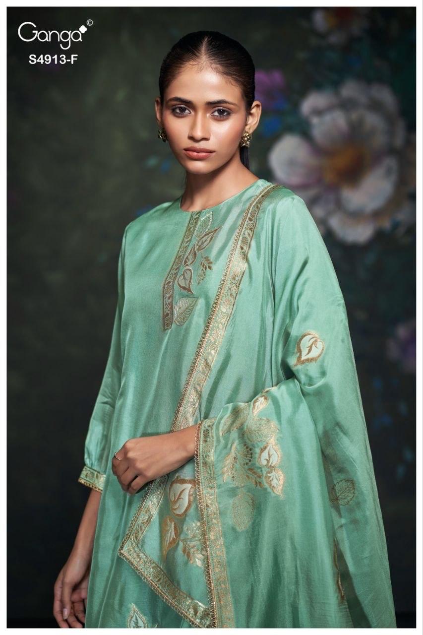 Ismera 4913 Ganga Cotton Plazzo Style Suits Wholesale