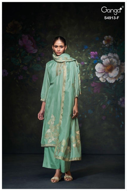 Ismera 4913 Ganga Cotton Plazzo Style Suits Wholesale