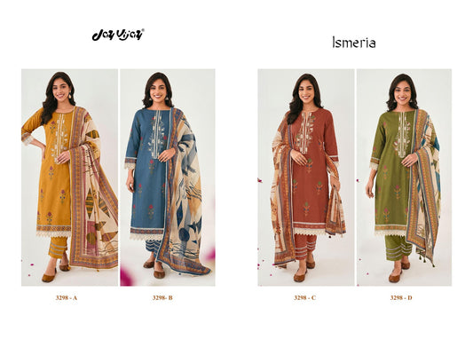 Ismeria 3298 Jay Vijay Cotton Pant Style Suits Wholesaler