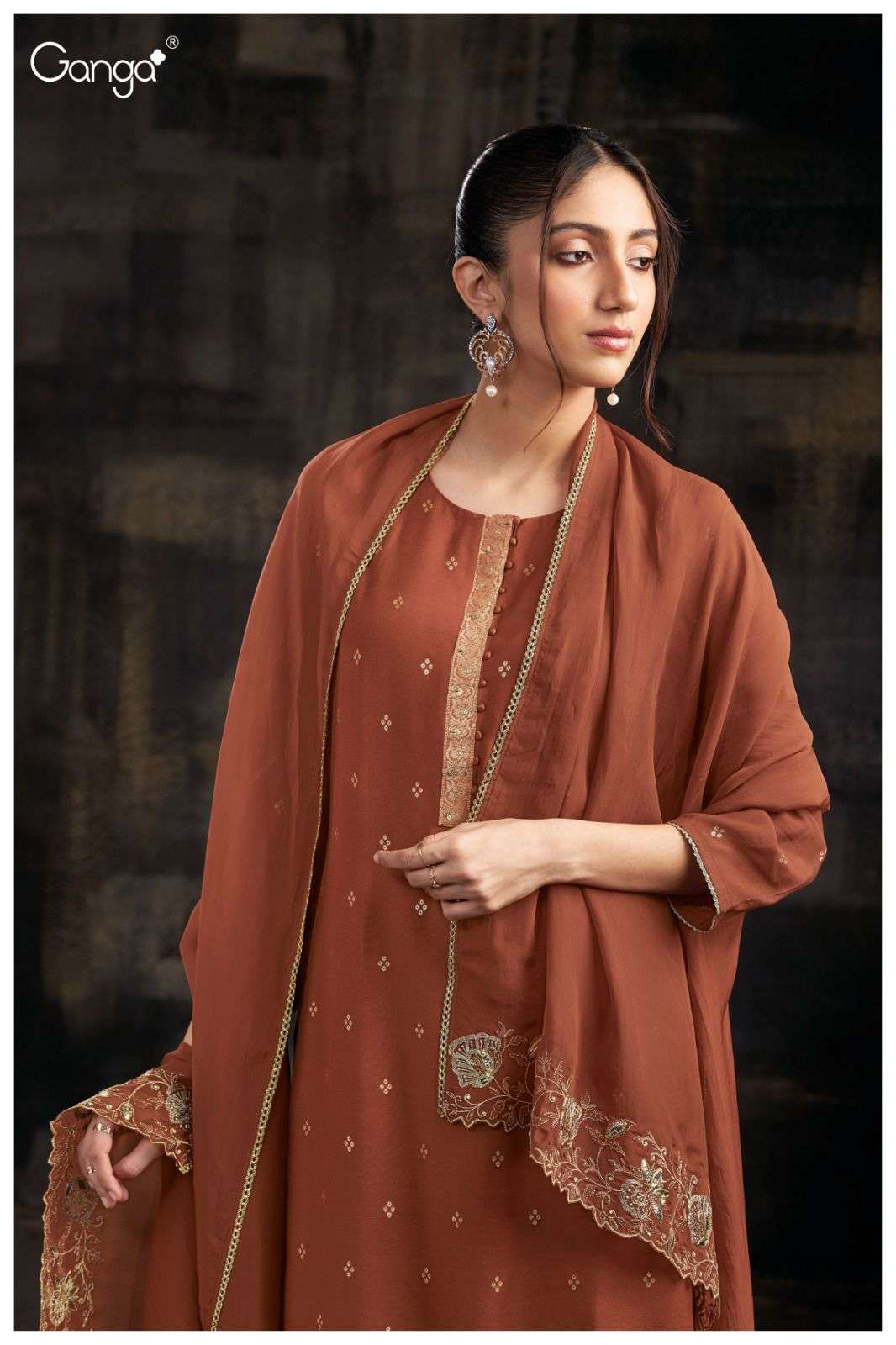 Isra 2923 Ganga Premium Viscose Plazzo Style Suits Wholesale Rate