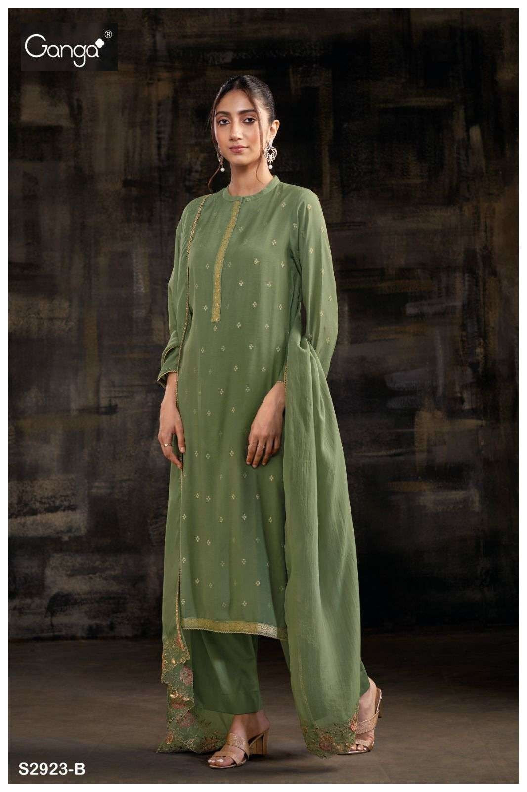 Isra 2923 Ganga Premium Viscose Plazzo Style Suits Wholesale Rate