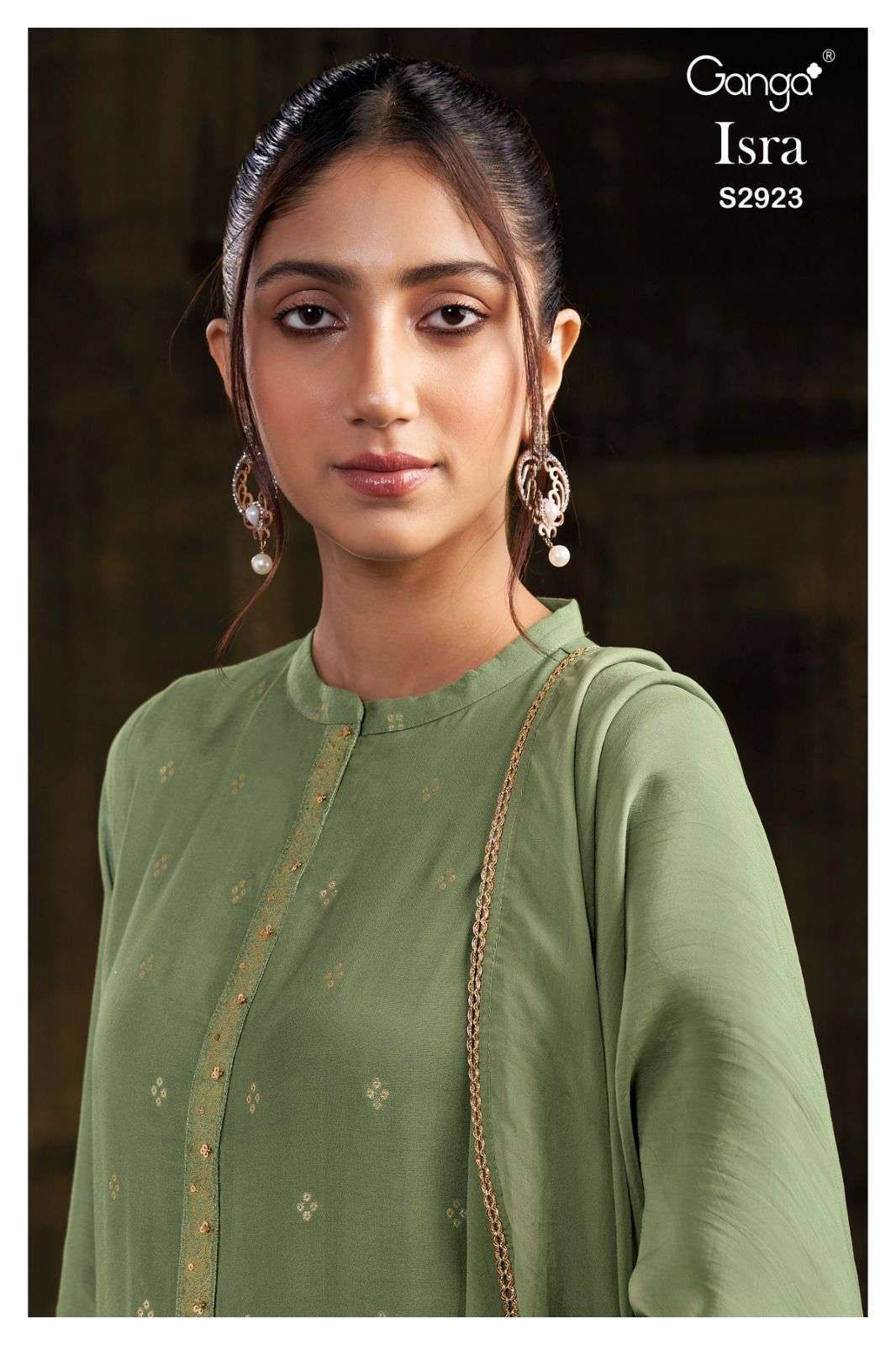 Isra 2923 Ganga Premium Viscose Plazzo Style Suits Wholesale Rate