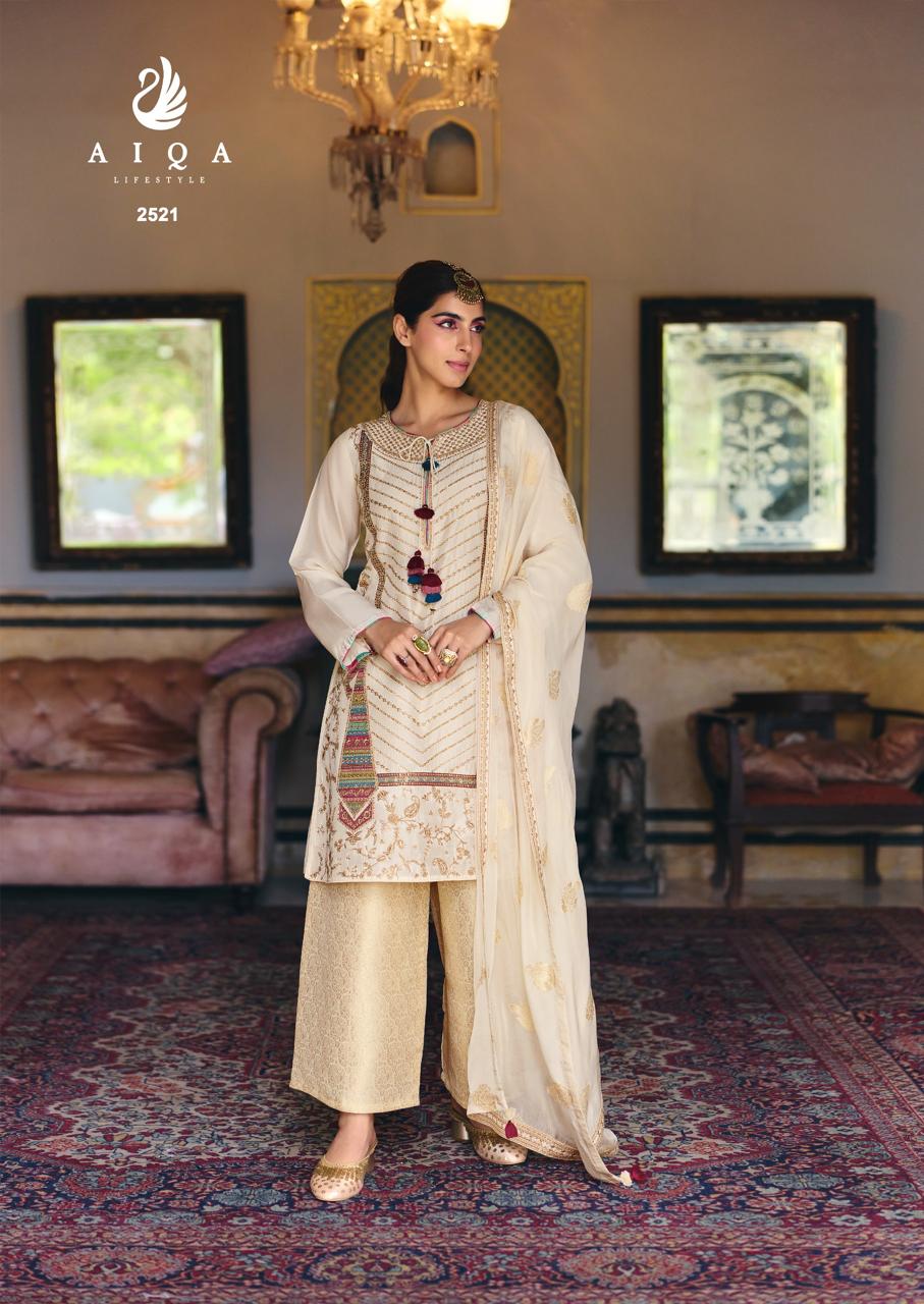 Israh Aiqa Bemberg Silk Plazzo Style Suits Exporter India