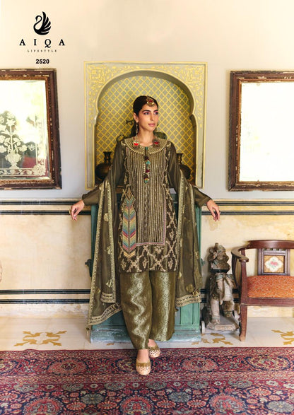 Israh Aiqa Bemberg Silk Plazzo Style Suits Exporter India