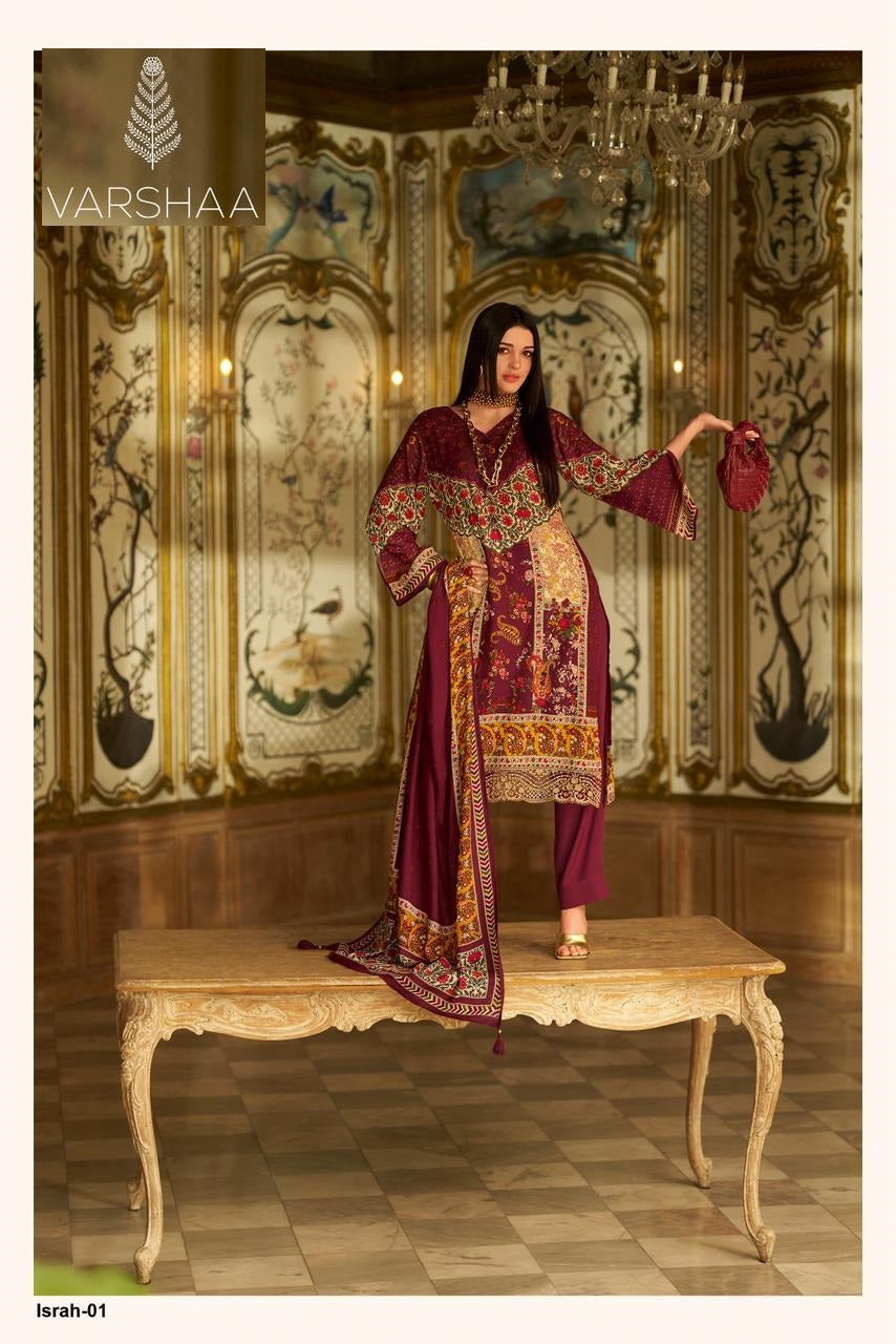 Israh Varshaa Pashmina Suits Supplier Ahmedabad