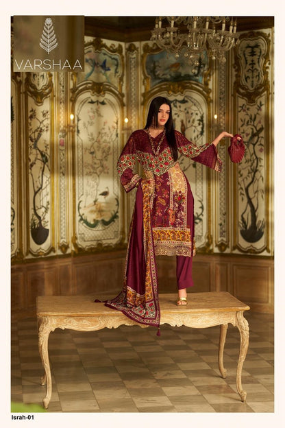 Israh Varshaa Pashmina Suits Supplier Ahmedabad