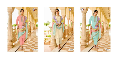 It 6938-6940 Af Natural Crepe Readymade Pant Style Suits Wholesale Price