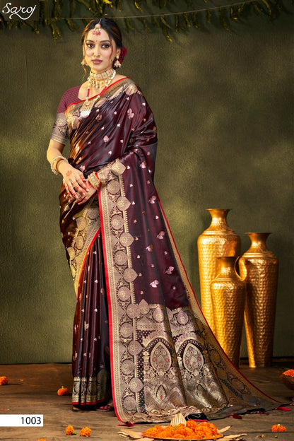 Italian Satin Saroski Vol 7 Saroj Satin Silk Sarees Exporter Gujarat
