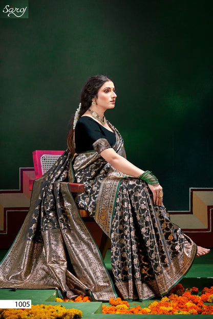 Italian Satin Saroski Vol 8 Saroj Satin Silk Sarees Wholesale Price