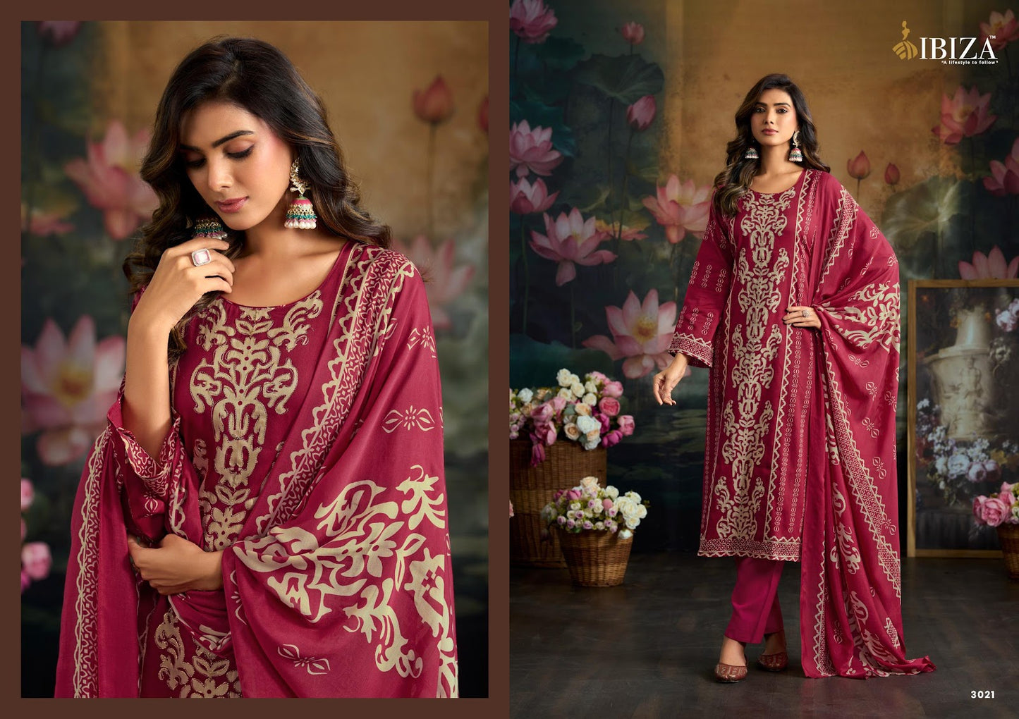 Italian Vega Vol 2 Ibiza Jam Cotton Pant Style Suits Supplier India