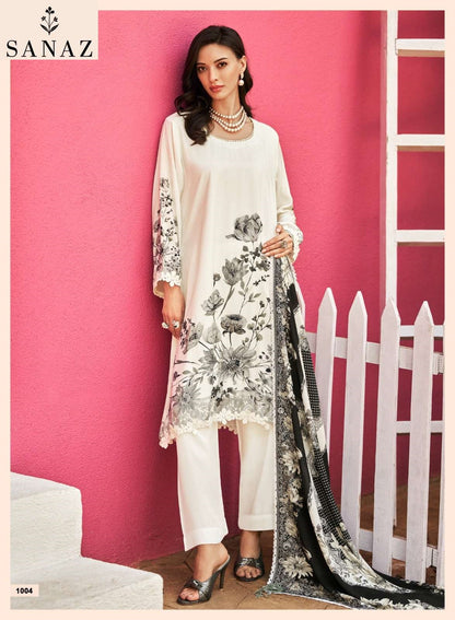 Itr Sanaz Viscose Muslin Pant Style Suits Supplier India