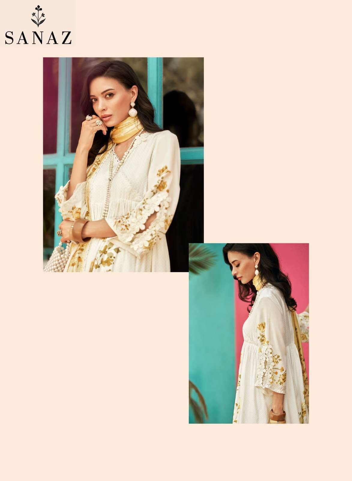 Itr Sanaz Viscose Muslin Pant Style Suits Supplier India