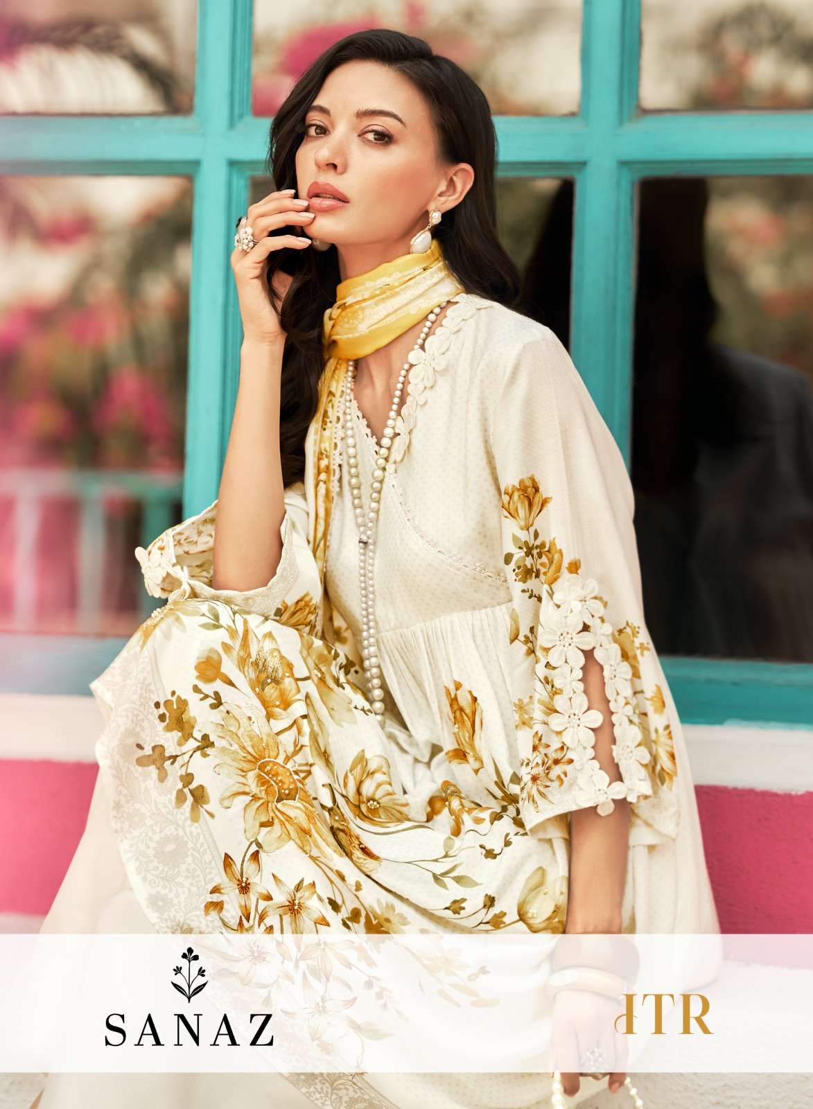 Itr Sanaz Viscose Muslin Pant Style Suits Supplier India