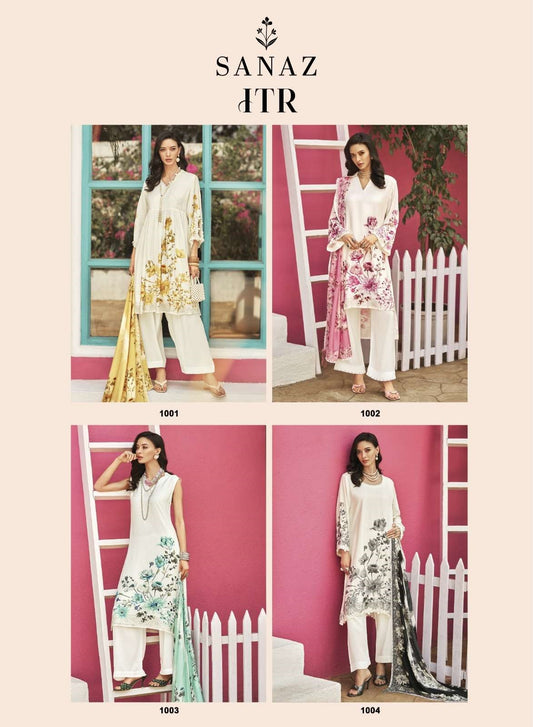 Itr Sanaz Viscose Muslin Pant Style Suits Supplier India
