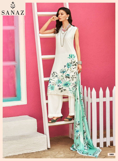 Itr Sanaz Viscose Muslin Pant Style Suits Supplier India