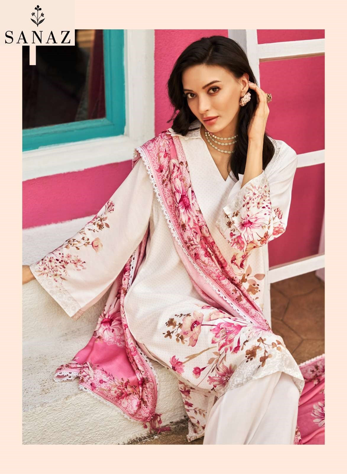 Itr Sanaz Viscose Muslin Pant Style Suits Supplier India