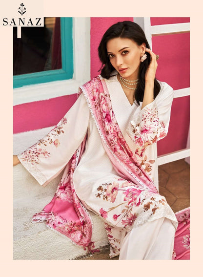 Itr Sanaz Viscose Muslin Pant Style Suits Supplier India