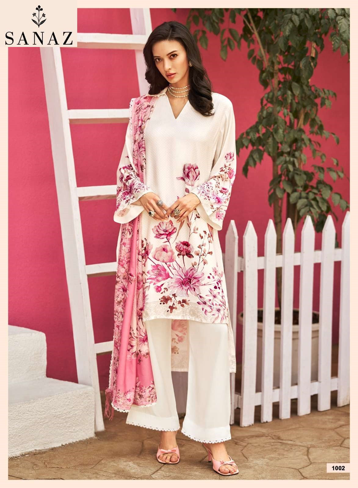 Itr Sanaz Viscose Muslin Pant Style Suits Supplier India