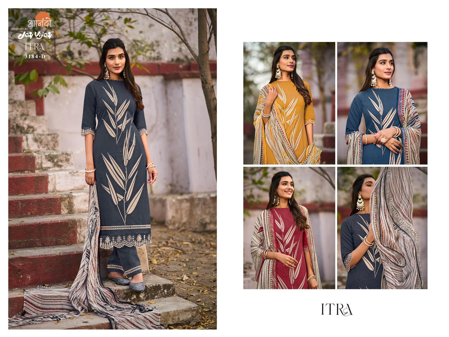 Itra 3184 Jay Vijay Cotton Pant Style Suits