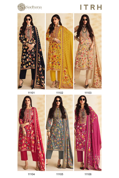 Itrh Sadhana Cotton Pant Style Suits Wholesale Price