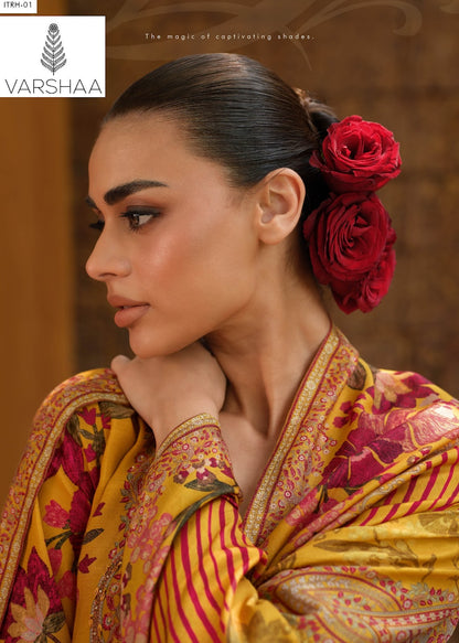 Itrh Varshaa Viscose Muslin Pakistani Salwar Suits Manufacturer Ahmedabad