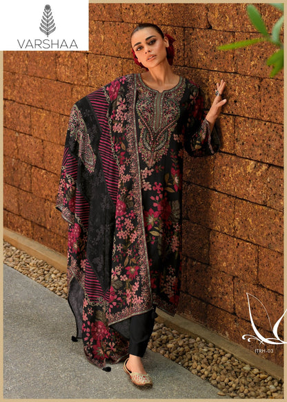 Itrh Varshaa Viscose Muslin Pakistani Salwar Suits Manufacturer Ahmedabad