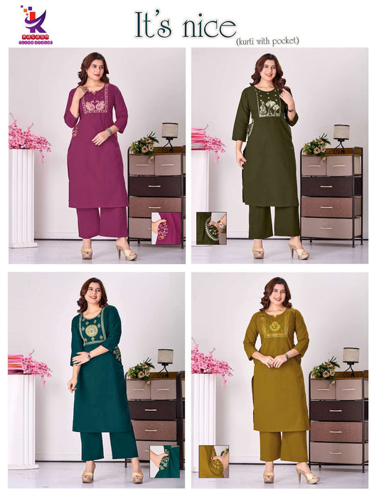 Its Nice Mlm Kalash Lifestyle Dhabu Cotton Co Ord Set Wholesale Price