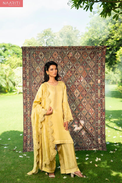 Itsuki Naariti Silk Plazzo Style Suits Wholesale Price