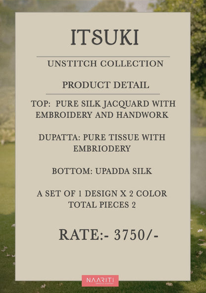 Itsuki Naariti Silk Plazzo Style Suits Wholesale Price