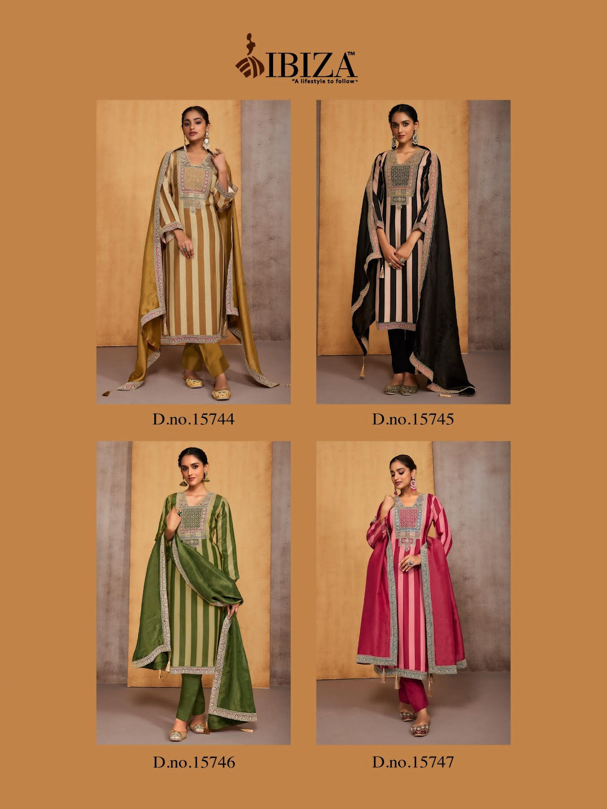 Ivanna Ibiza Pure Viscose Pant Style Suits Wholesaler India