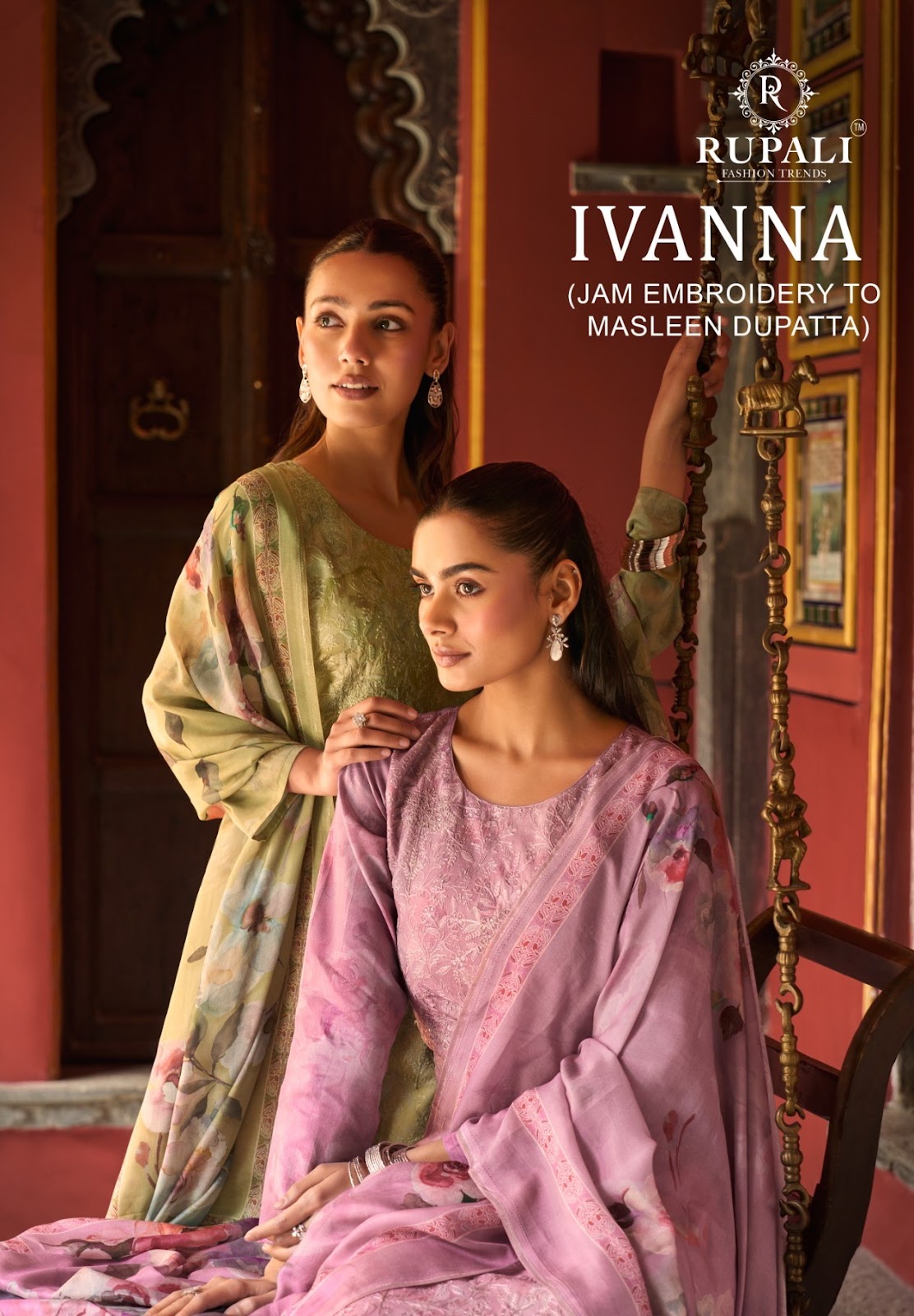 Ivanna Rupali Jam Satin Pant Style Suits Exporter Gujarat