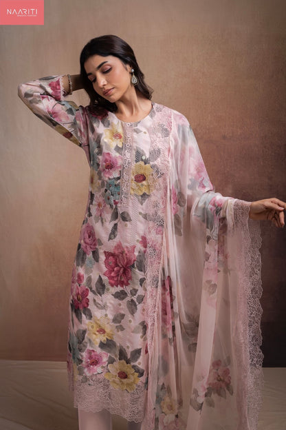 Ivash Naariti Mul Chanderi Pant Style Suits Wholesale
