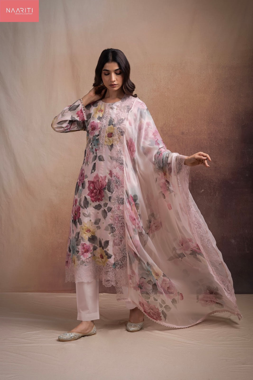 Ivash Naariti Mul Chanderi Pant Style Suits Wholesale