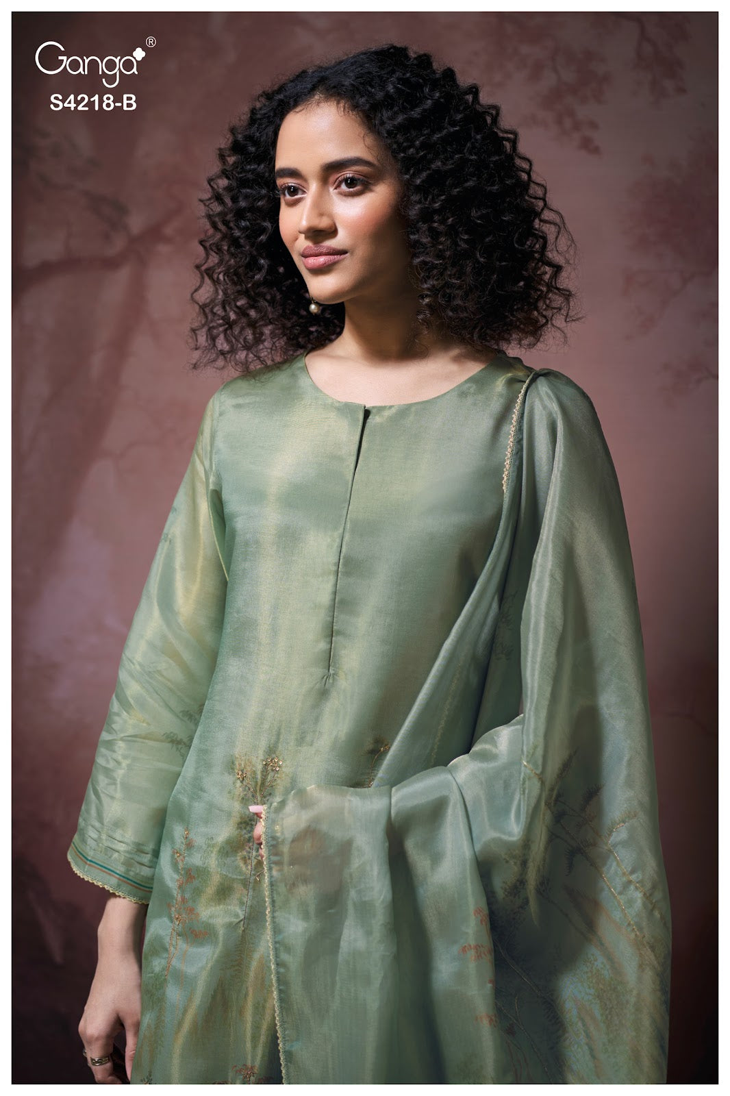 Ivella S4218 Ganga Bemberg Silk Pant Style Suits Wholesaler Gujarat