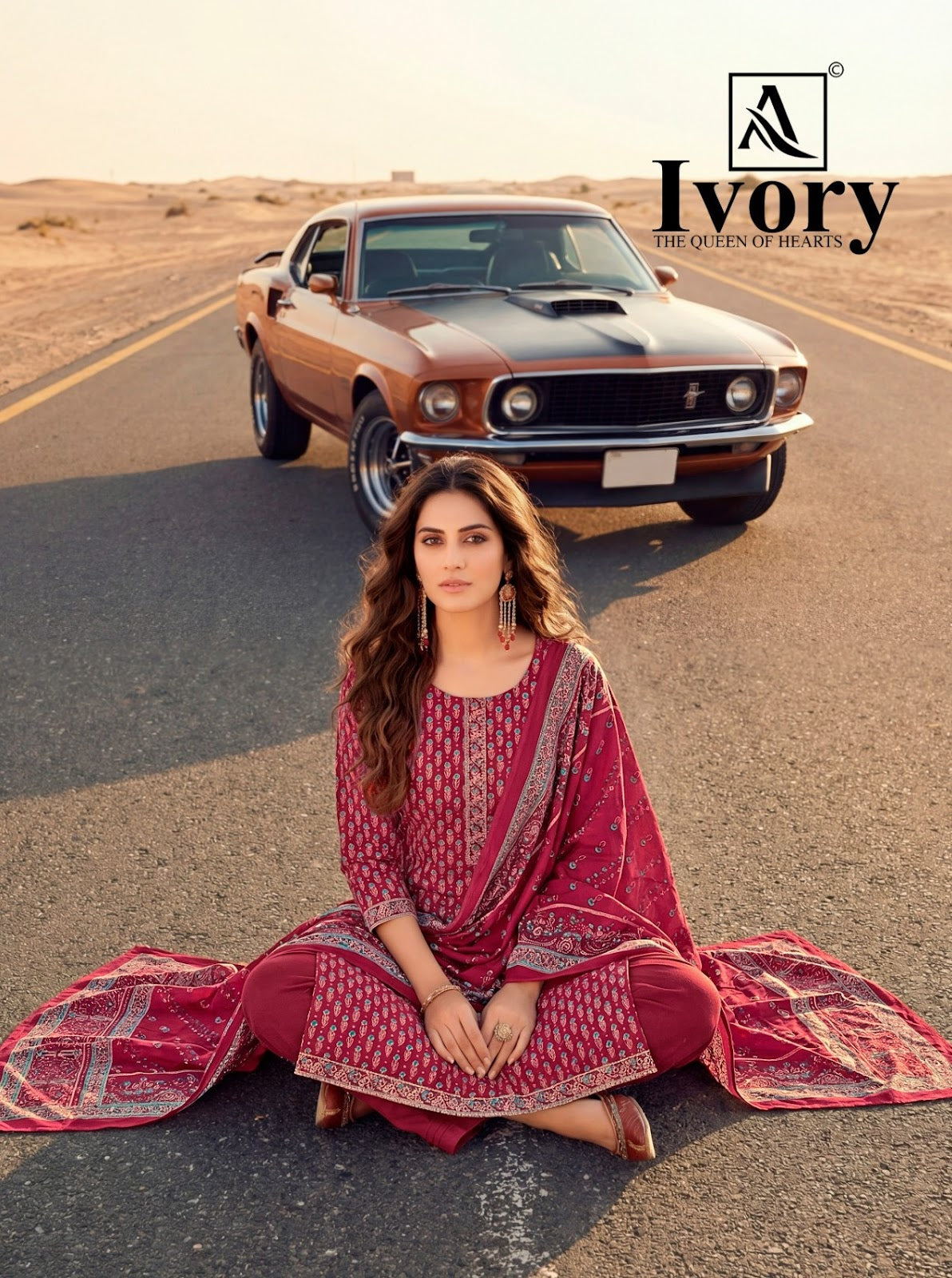 Ivory Alok Zam Karachi Salwar Suits Supplier Ahmedabad