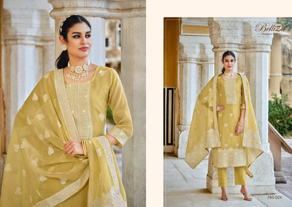 Ivory Belliza Designer Studio Cotton Jacquard Karachi Salwar Suits Wholesale