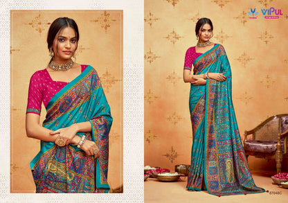 Ivory Silk 24 Vipul Soft Silk Sarees Wholesaler Gujarat