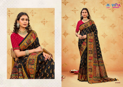 Ivory Silk 24 Vipul Soft Silk Sarees Wholesaler Gujarat