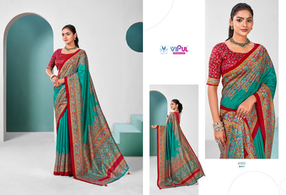 Ivory Silk Vipul Sarees Supplier Ahmedabad