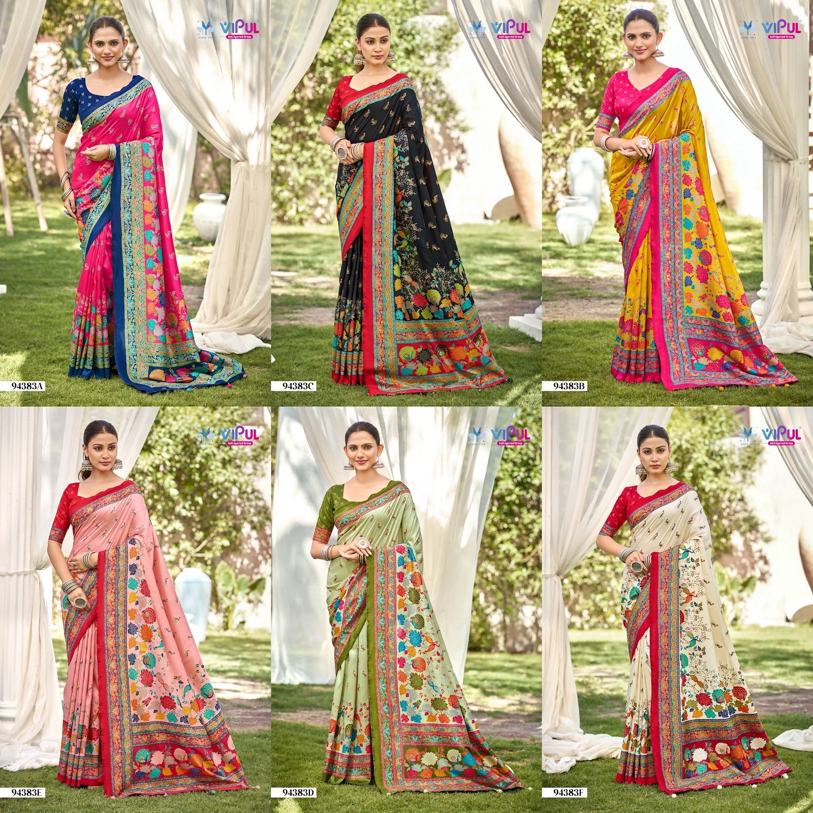 Ivory Silk Vol 21 Vipul Sarees Wholesale Rate