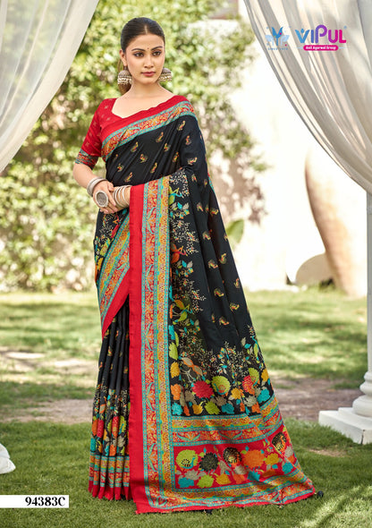 Ivory Silk Vol 21 Vipul Sarees Wholesale Rate